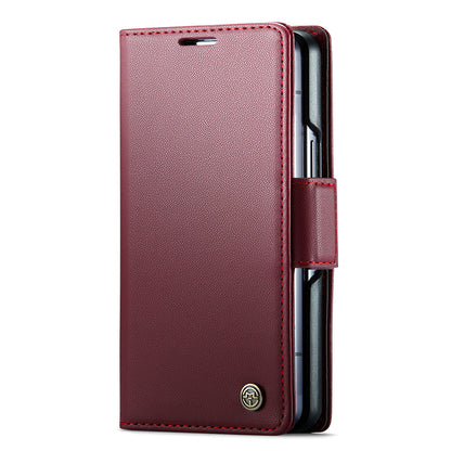 CASEME 023 Series For Google Pixel Fold RFID Blocking PU Leather Case Cell Phone Stand Wallet Cover