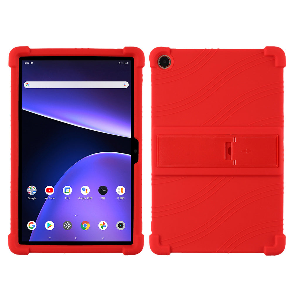 Protective Cover for Realme Pad 10.4-inch, PC Kickstand Scratch Resistant Soft Silicone Tablet Case