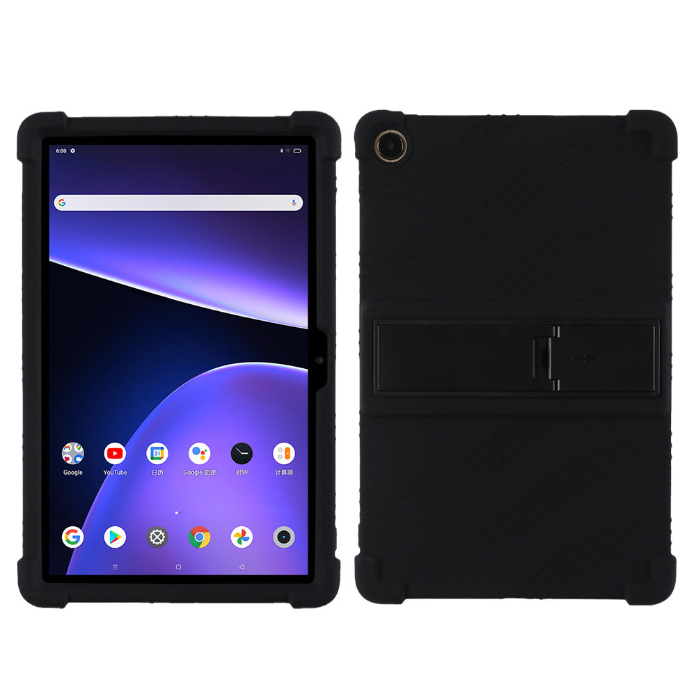 Protective Cover for Realme Pad 10.4-inch, PC Kickstand Scratch Resistant Soft Silicone Tablet Case