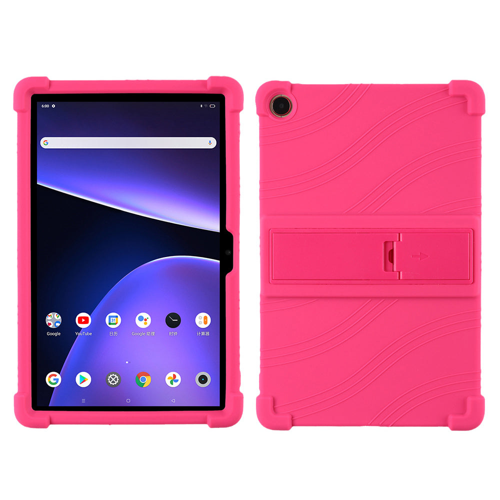 Protective Cover for Realme Pad 10.4-inch, PC Kickstand Scratch Resistant Soft Silicone Tablet Case