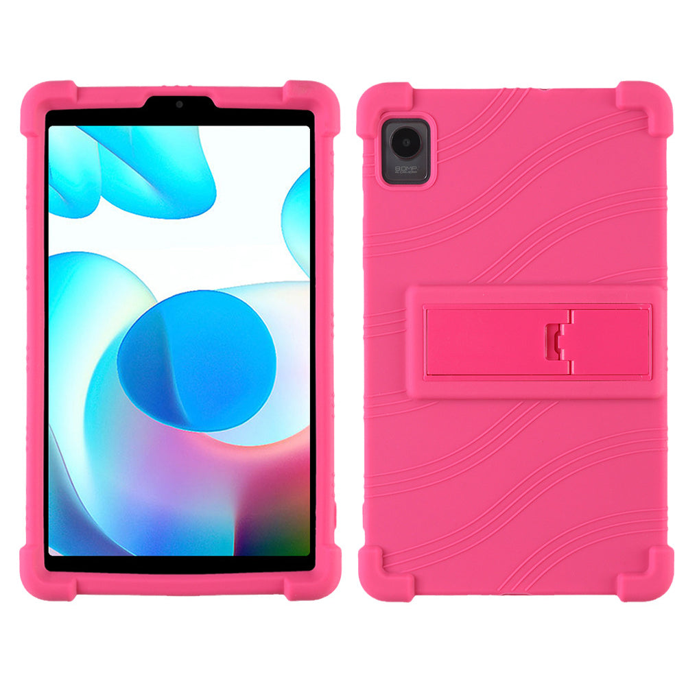 Protective Cover for Realme Pad Mini 8.7-inch with PC Kickstand, Scratch Resistant Soft Silicone Tablet Case