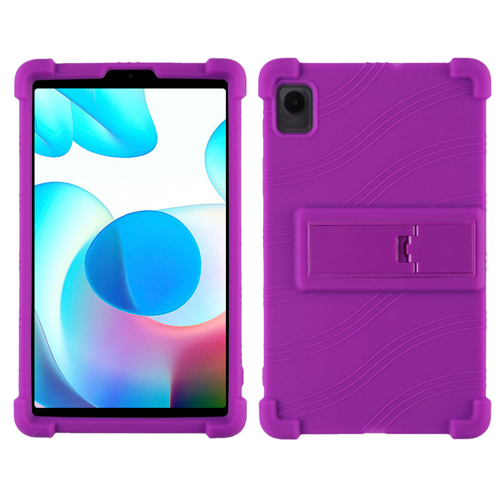 Protective Cover for Realme Pad Mini 8.7-inch with PC Kickstand, Scratch Resistant Soft Silicone Tablet Case