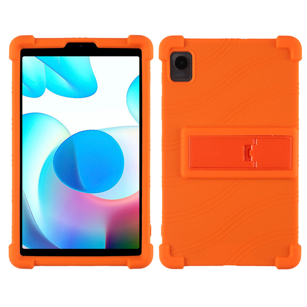 Protective Cover for Realme Pad Mini 8.7-inch with PC Kickstand, Scratch Resistant Soft Silicone Tablet Case