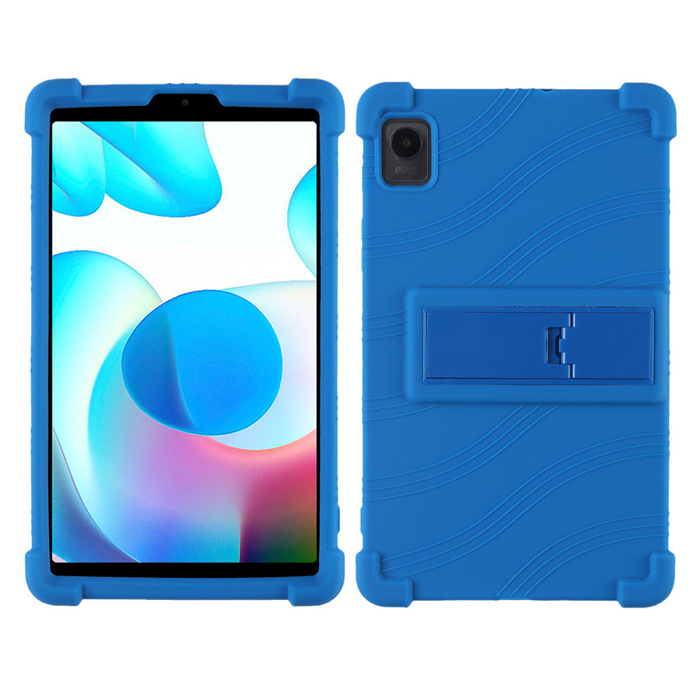 Protective Cover for Realme Pad Mini 8.7-inch with PC Kickstand, Scratch Resistant Soft Silicone Tablet Case