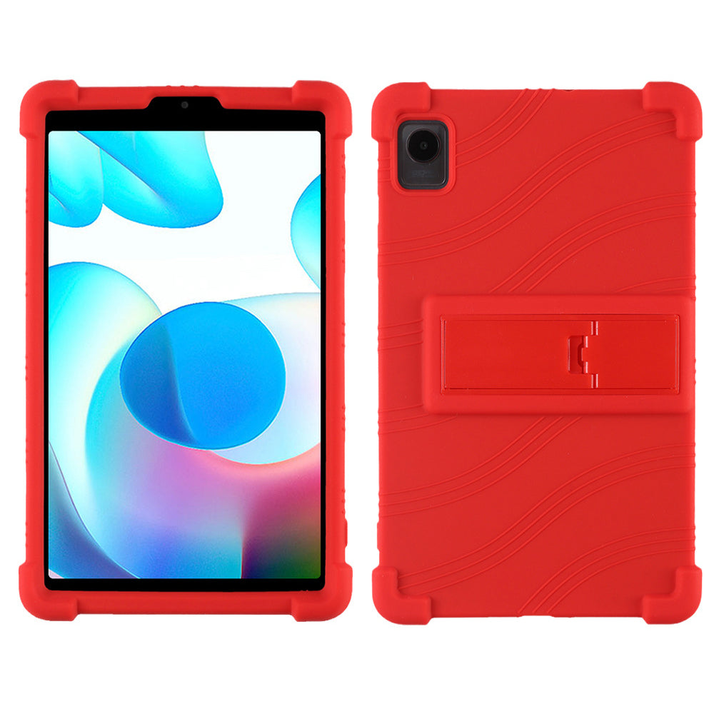 Protective Cover for Realme Pad Mini 8.7-inch with PC Kickstand, Scratch Resistant Soft Silicone Tablet Case