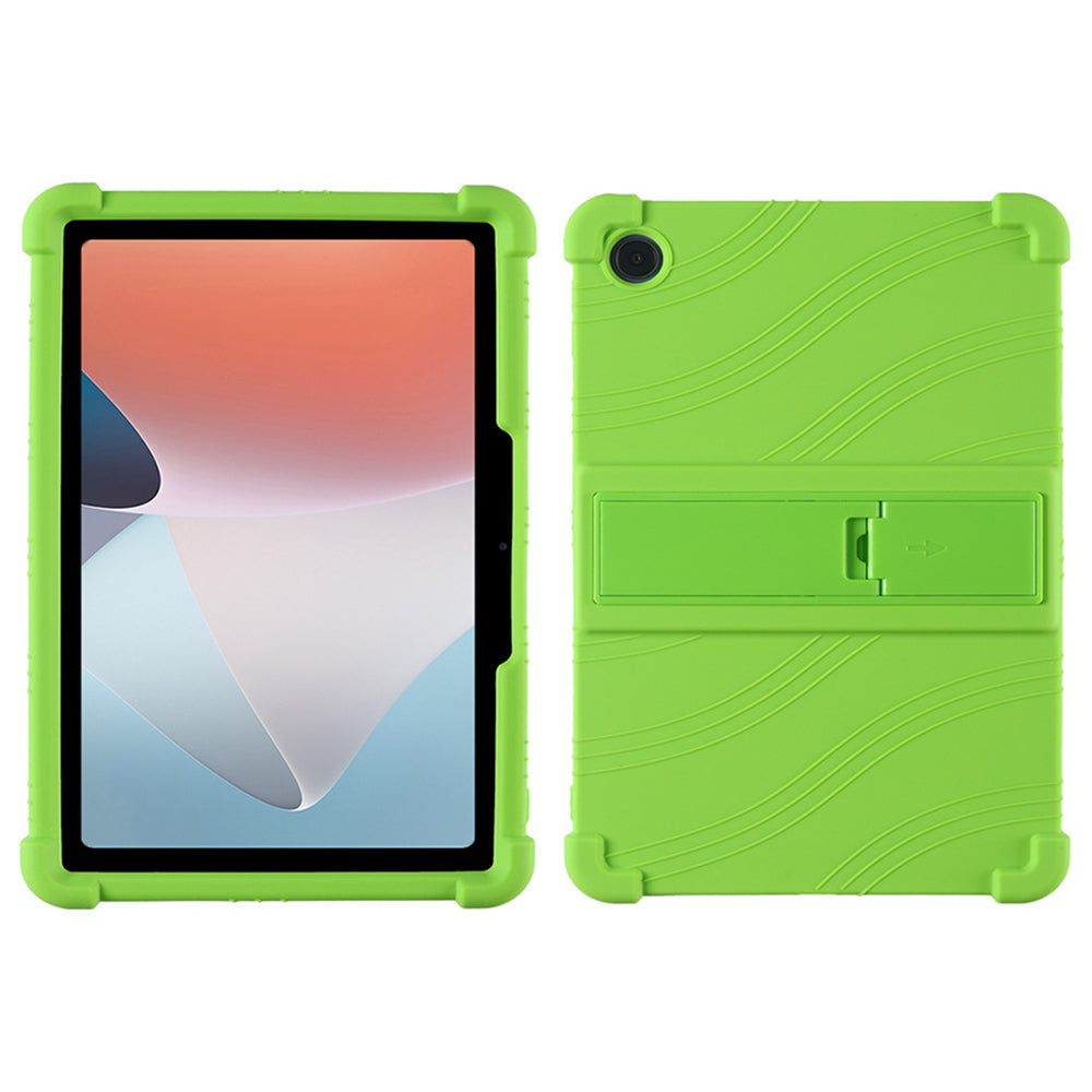 Protective Cover for Oppo Pad Air 10.36-inch 2022 with PC Kickstand, Fall Protection Soft Silicone Tablet Case