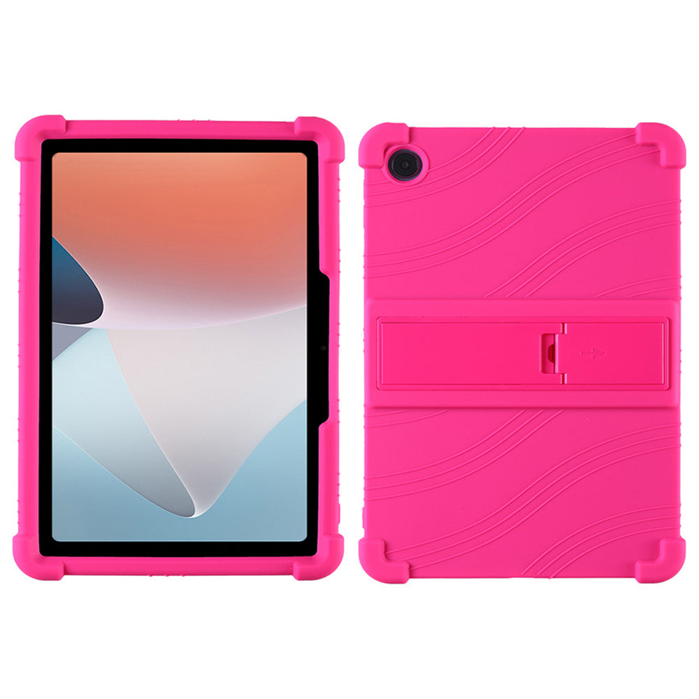 Protective Cover for Oppo Pad Air 10.36-inch 2022 with PC Kickstand, Fall Protection Soft Silicone Tablet Case