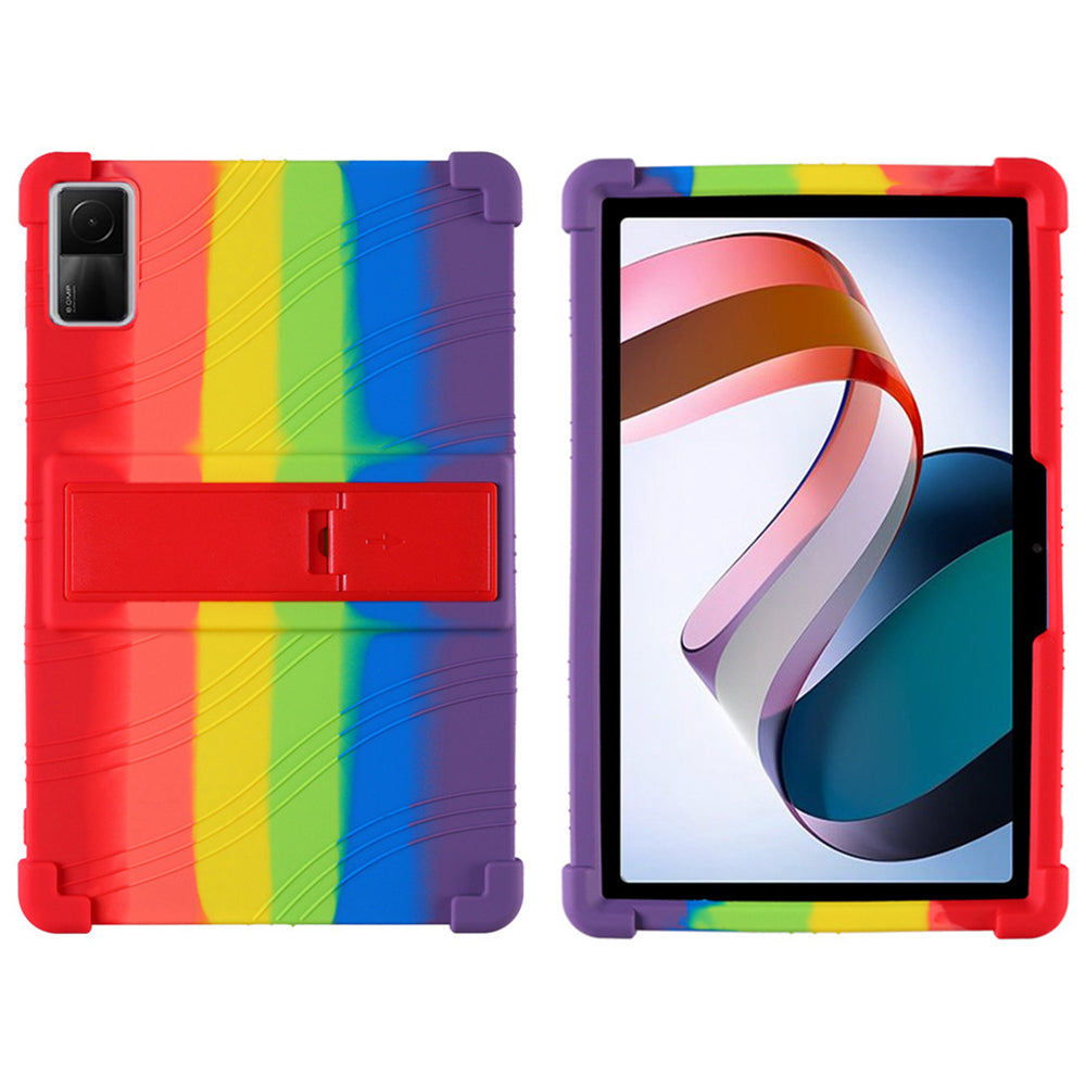 For Xiaomi Redmi Pad Protective Cover, Shock-absorbing Soft Silicone Tablet Case with PC Kickstand