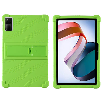 For Xiaomi Redmi Pad Protective Cover, Shock-absorbing Soft Silicone Tablet Case with PC Kickstand