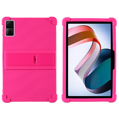 For Xiaomi Redmi Pad Protective Cover, Shock-absorbing Soft Silicone Tablet Case with PC Kickstand