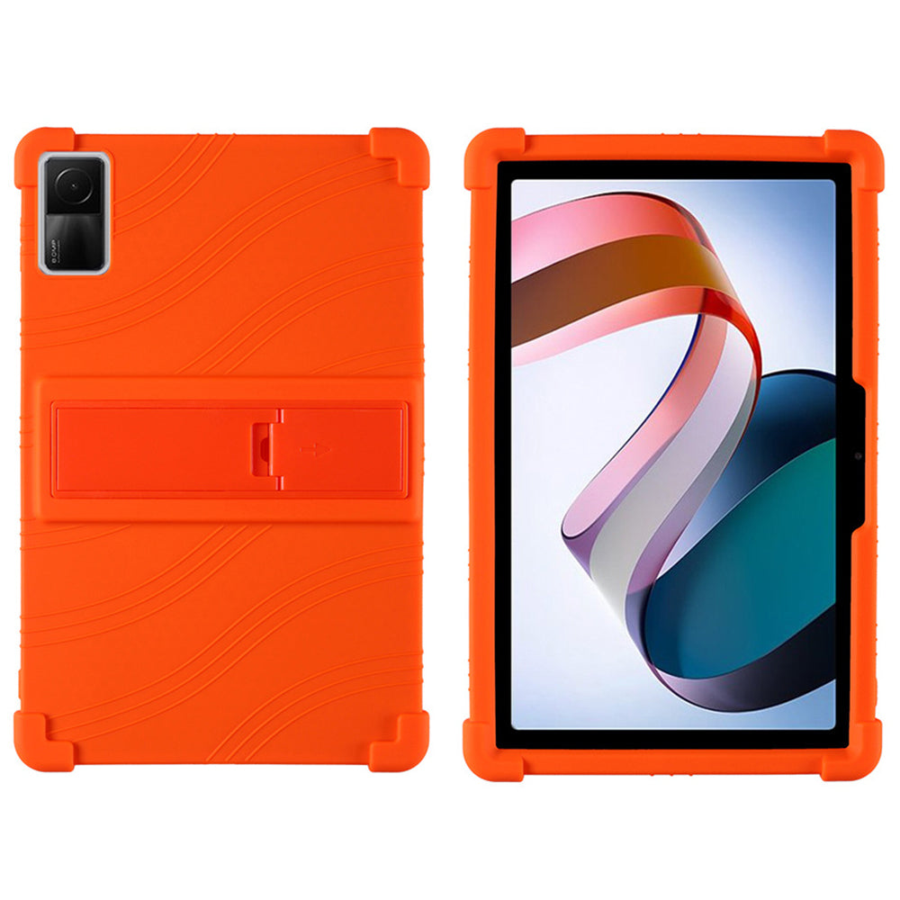 For Xiaomi Redmi Pad Protective Cover, Shock-absorbing Soft Silicone Tablet Case with PC Kickstand