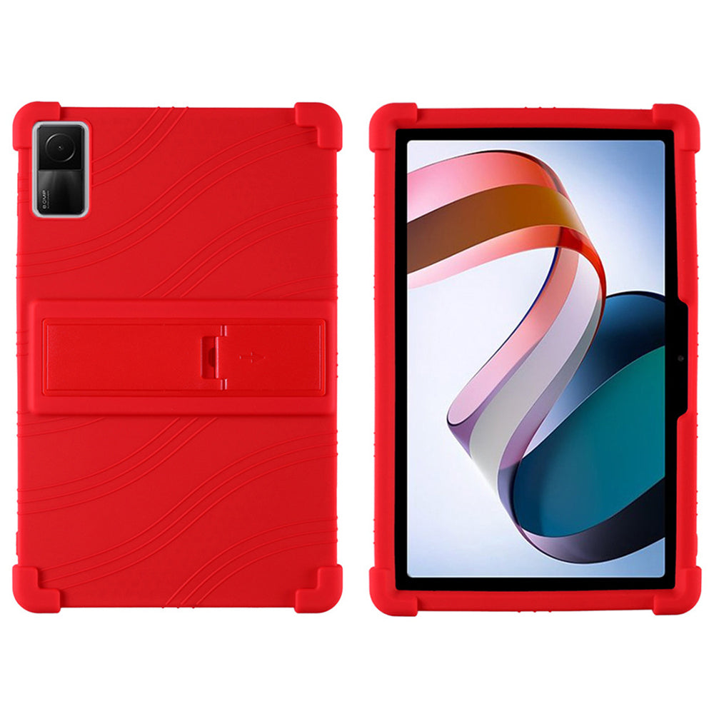 For Xiaomi Redmi Pad Protective Cover, Shock-absorbing Soft Silicone Tablet Case with PC Kickstand