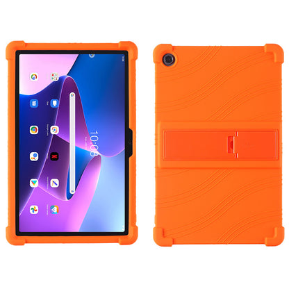 For Lenovo K10 Pro TB226XC / TB-223FC Anti-Slip Silicone Tablet Case Kickstand Shockproof Protective Cover