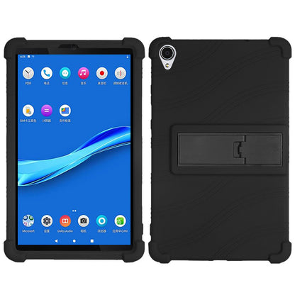 For Lenovo Tab M8 (FHD) TB-8505 / TB-8705 Kickstand Silicone Tablet Case Anti-Slip Kids Friendly Shockproof Soft Cover