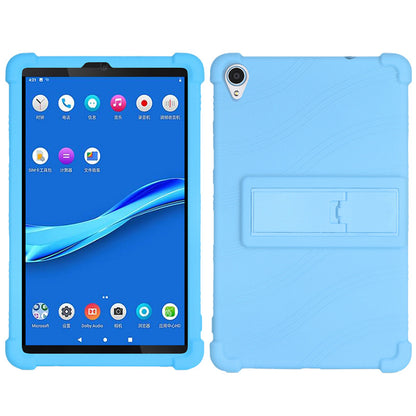 For Lenovo Tab M8 (FHD) TB-8505 / TB-8705 Kickstand Silicone Tablet Case Anti-Slip Kids Friendly Shockproof Soft Cover