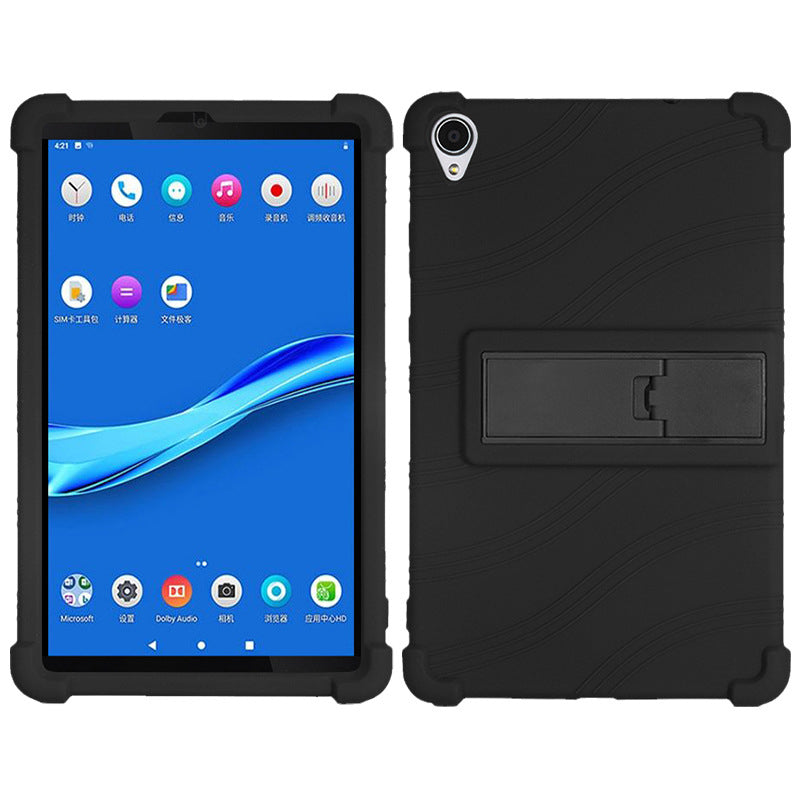 For Lenovo Tab M8 (3rd Gen) / Tab M8 (2nd Gen) TB-8506FS / XS Silicone Protective Cover Anti-Slip Kickstand Tablet Case