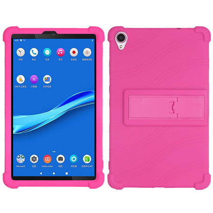 For Lenovo Tab M8 (3rd Gen) / Tab M8 (2nd Gen) TB-8506FS / XS Silicone Protective Cover Anti-Slip Kickstand Tablet Case