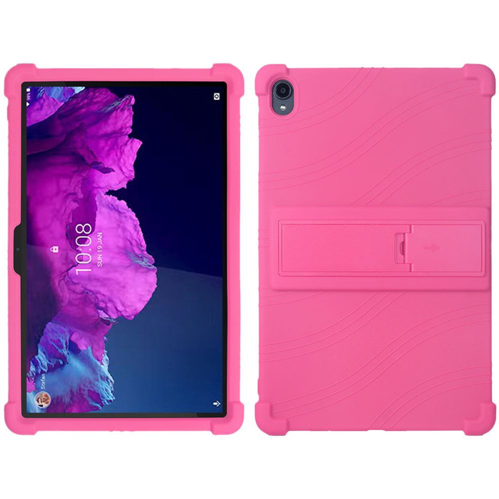 For Lenovo Tab K11 TB-J606N Silicone Tablet Case Kickstand Shockproof Protective Cover