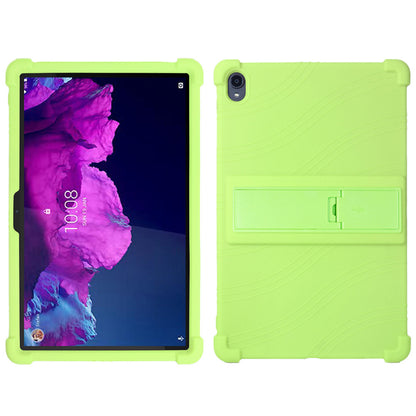 For Lenovo Tab K11 TB-J606N Silicone Tablet Case Kickstand Shockproof Protective Cover