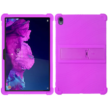 For Lenovo Tab K11 TB-J606N Silicone Tablet Case Kickstand Shockproof Protective Cover