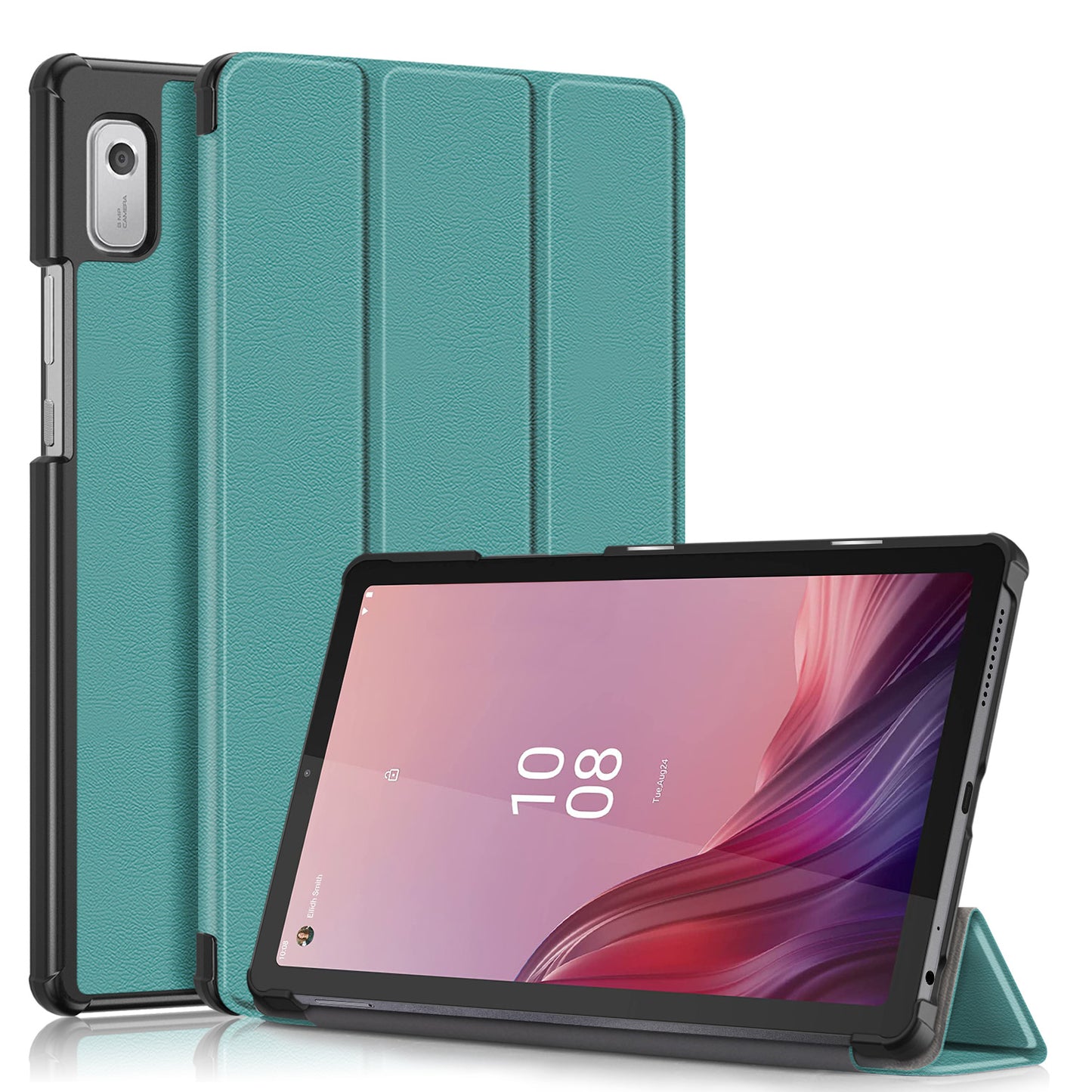 Tri-fold Stand Tablet Case for Lenovo Tab M9 TB-310FU , Auto Wake / Sleep PU Leather Tablet Cover