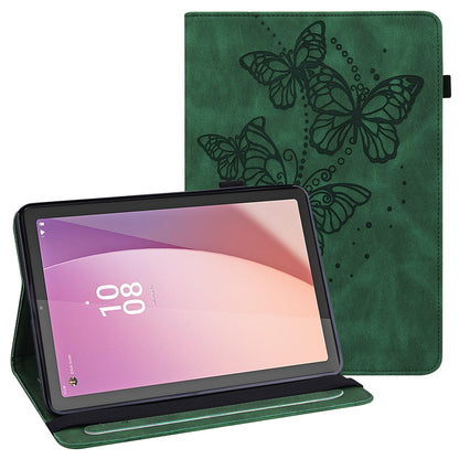 For Lenovo Tab M9 PU Leather Butterfly Imprinted Tablet Stand Cover Card Holder Shockproof Case