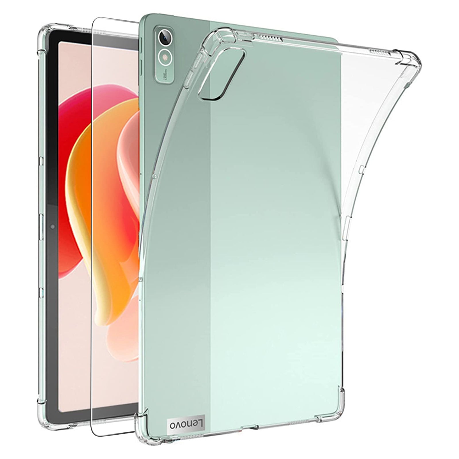 Shockproof Tablet Case for Lenovo Tab P11 Gen 2 , TPU Protective Tablet Cover with Tempered Glass Film