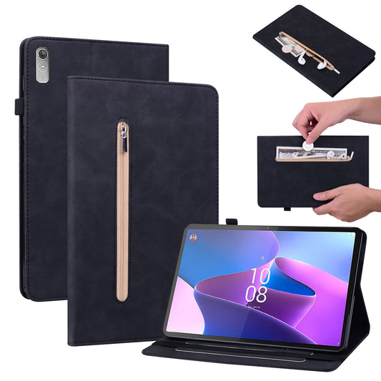 For Lenovo Tab P11 Gen 2 Tablet Case PU Leather Stand Zipper Pocket Card Slot Smart Cover