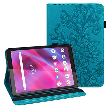 For Lenovo Tab M8 Gen 4 PU Leather Tablet Stand Case Flower Imprinting Wallet Tablet Cover