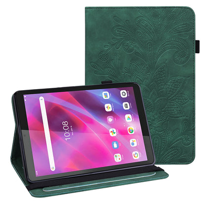 For Lenovo Tab M8 Gen 4 PU Leather Tablet Stand Case Flower Imprinting Wallet Tablet Cover