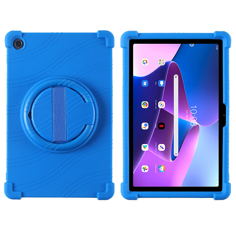 For Lenovo Xiaoxin Pad 2022 10.6 inch TB125FU / TB128FU PC+Silicone Tablet Case Rotating Kickstand Cover