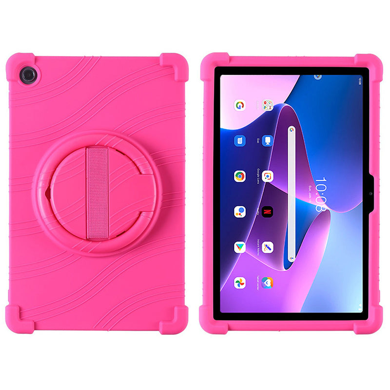 For Lenovo Xiaoxin Pad 2022 10.6 inch TB125FU / TB128FU PC+Silicone Tablet Case Rotating Kickstand Cover