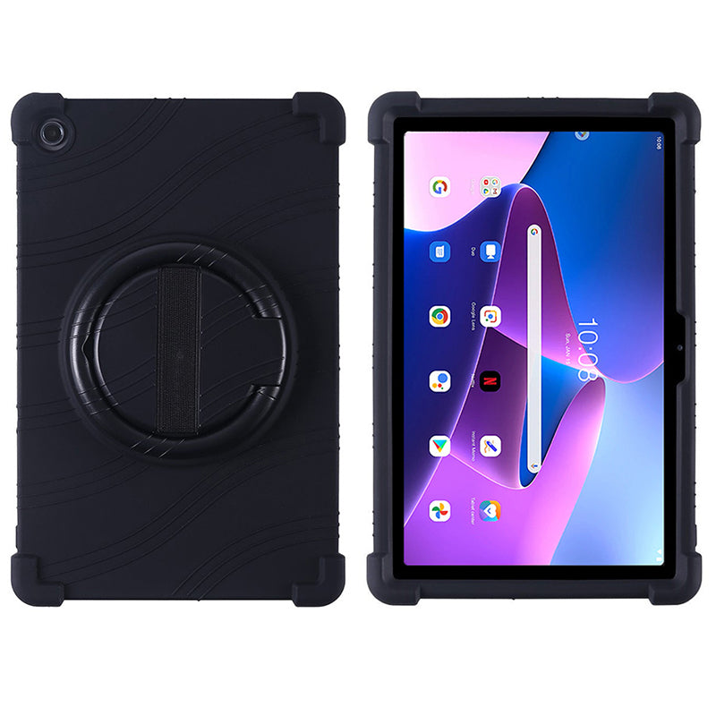 For Lenovo Xiaoxin Pad 2022 10.6 inch TB125FU / TB128FU PC+Silicone Tablet Case Rotating Kickstand Cover