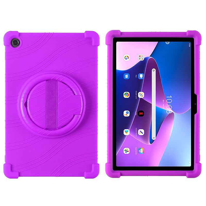 For Lenovo Xiaoxin Pad 2022 10.6 inch TB125FU / TB128FU PC+Silicone Tablet Case Rotating Kickstand Cover