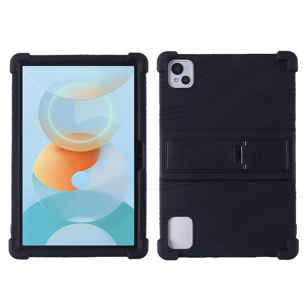 For Blackview Tab 13 Anti-Scratch Tablet Protective Cover Soft Silicone Case with Kickstand