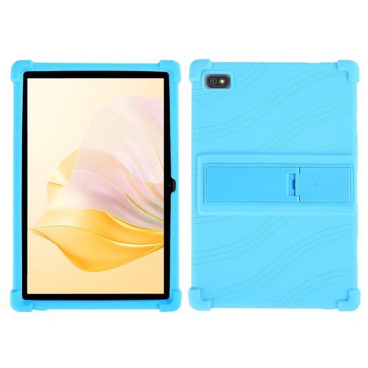 For Blackview Tab 7 Drop-proof Silicone Tablet Cover Kickstand Design Soft Protective Case