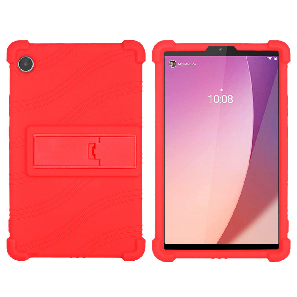 For Lenovo Tab M8 Gen 4 TB-300FU Anti-scratch Tablet Silicone Case Kickstand Protective Tablet Cover