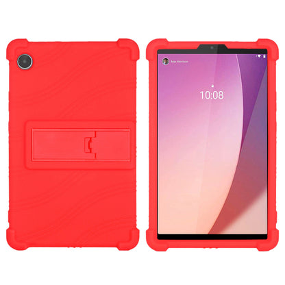 For Lenovo Tab M8 Gen 4 TB-300FU Anti-scratch Tablet Silicone Case Kickstand Protective Tablet Cover