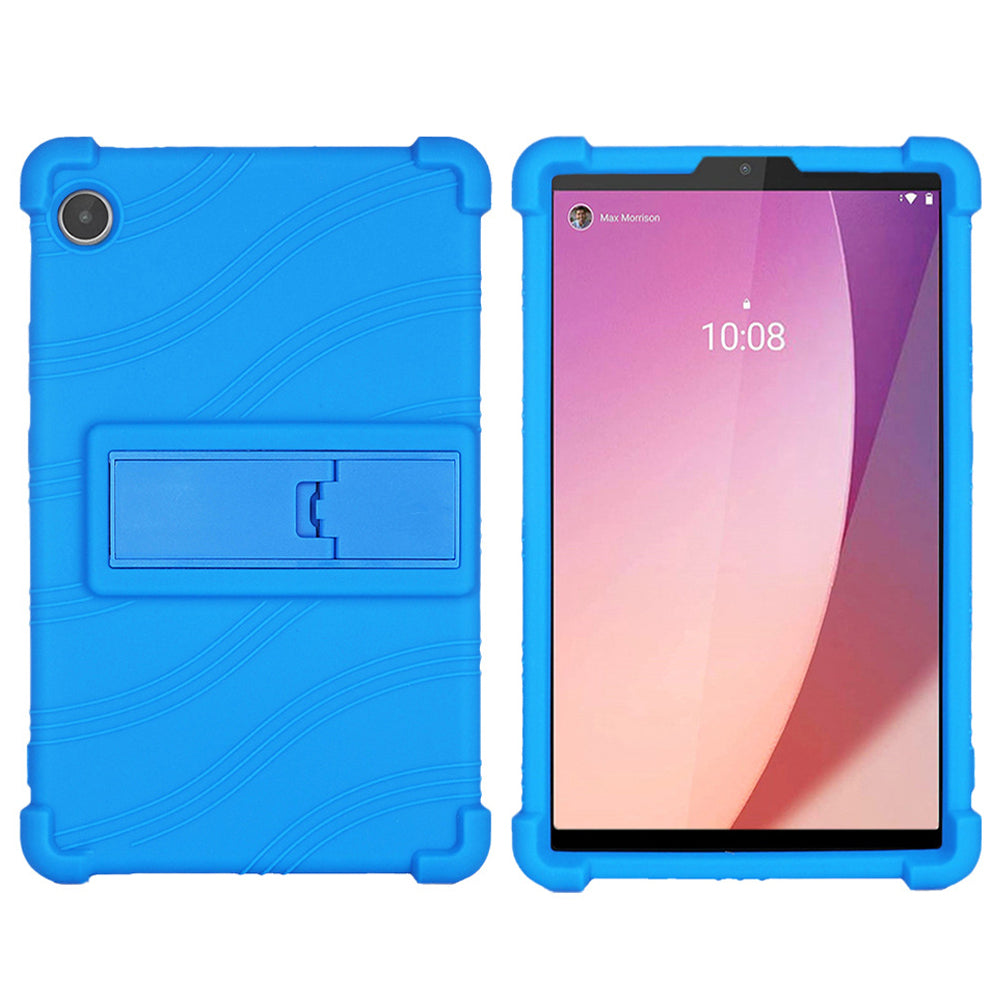 For Lenovo Tab M8 Gen 4 TB-300FU Anti-scratch Tablet Silicone Case Kickstand Protective Tablet Cover