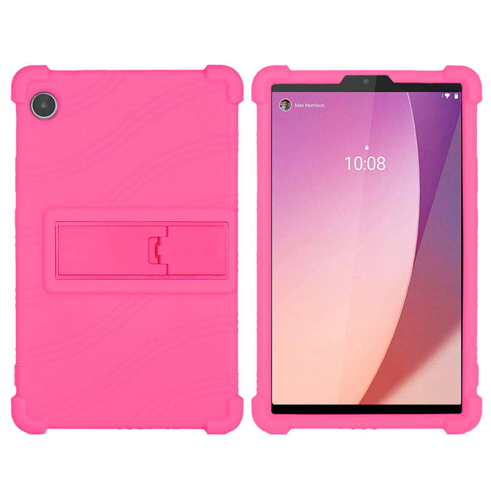 For Lenovo Tab M8 Gen 4 TB-300FU Anti-scratch Tablet Silicone Case Kickstand Protective Tablet Cover