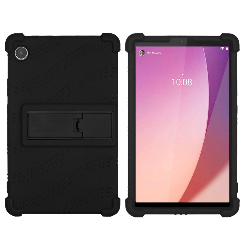 For Lenovo Tab M8 Gen 4 TB-300FU Anti-scratch Tablet Silicone Case Kickstand Protective Tablet Cover