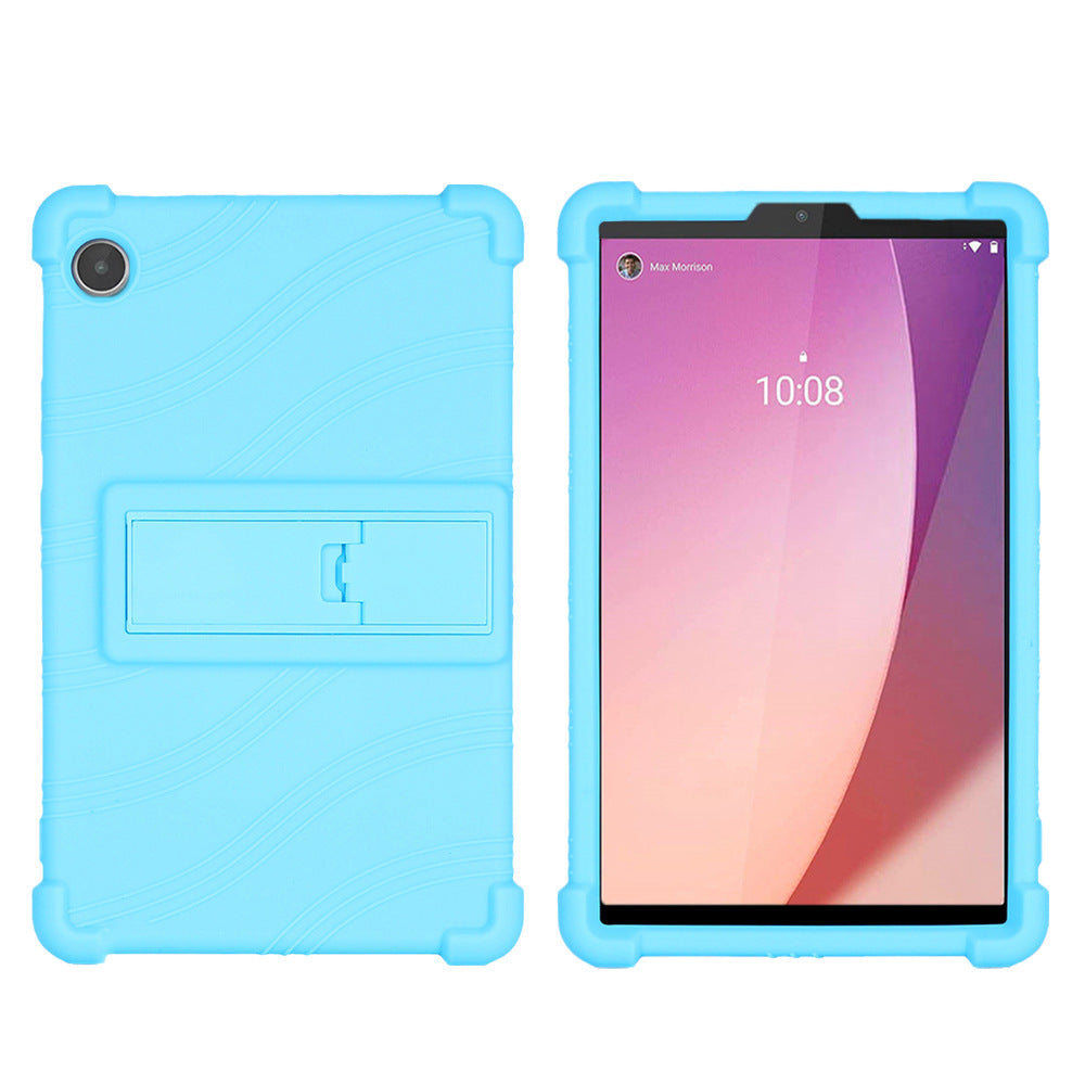 For Lenovo Tab M8 Gen 4 TB-300FU Anti-scratch Tablet Silicone Case Kickstand Protective Tablet Cover