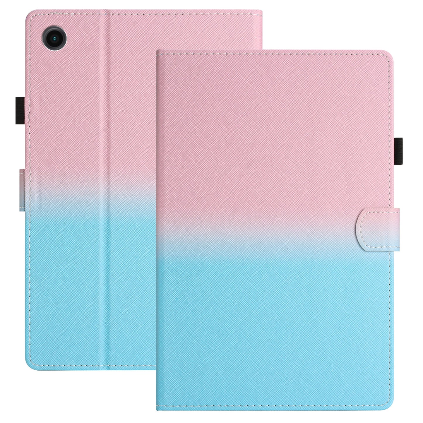 For Lenovo Tab M10 Plus TB-X606F Gradient PU Leather Card Holder Tablet Cover Flip Stand Anti-drop Case