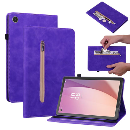 For Lenovo Tab M8 Gen 4 Stand Tablet Leather Case Zipper Pocket Card Holder Tablet Cover