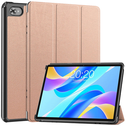 For Teclast M40 Plus / Teclast P40HD / Teclast P30S Tri-fold Stand Tablet Case PU Leather Auto Wake  /  Sleep Cover