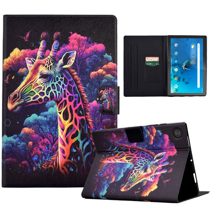 Protective Case for Lenovo Tab M10 (Gen 3) PU Leather Flip Cover Pattern Printed Tablet Stand Case with Card Slots