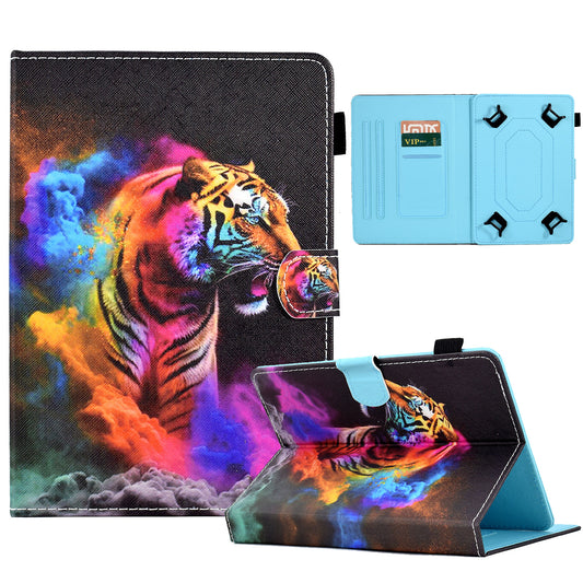 Universal Case for 9.5-10.5 inch Tablet Leather Flip Cover Pattern Printed Anti-Drop Shockproof Case