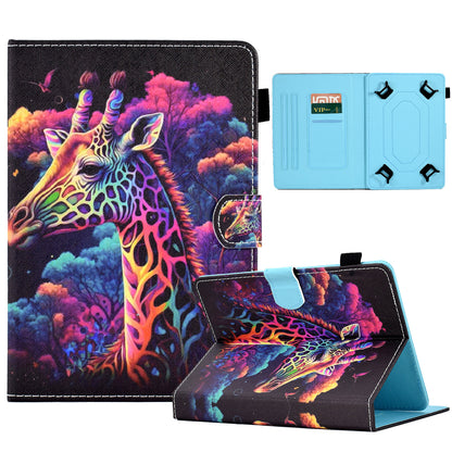 Universal Case for 9.5-10.5 inch Tablet Leather Flip Cover Pattern Printed Anti-Drop Shockproof Case