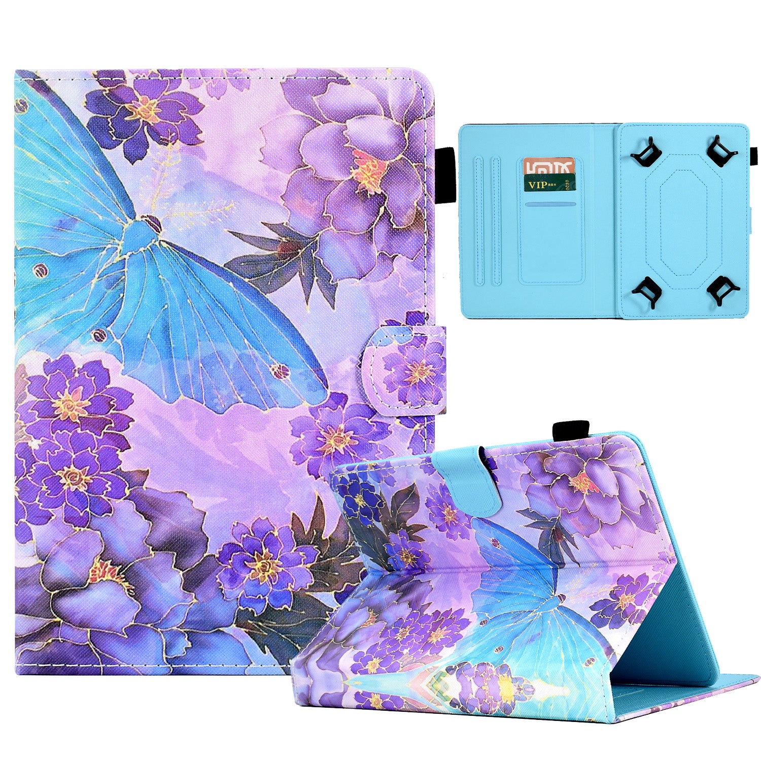 Universal Case for 9.5-10.5 inch Tablet Leather Flip Cover Pattern Printed Anti-Drop Shockproof Case