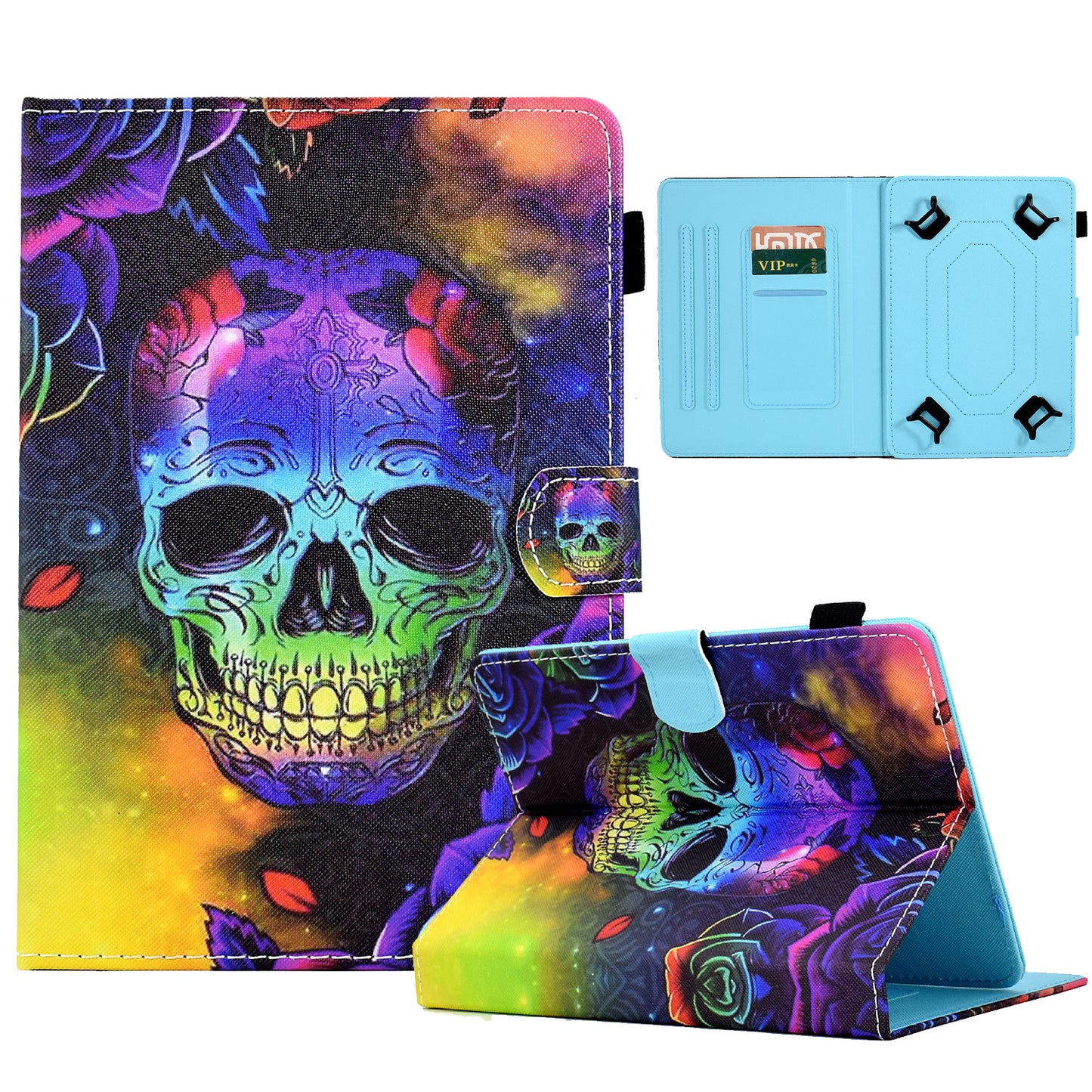 Universal Case for 9.5-10.5 inch Tablet Leather Flip Cover Pattern Printed Anti-Drop Shockproof Case